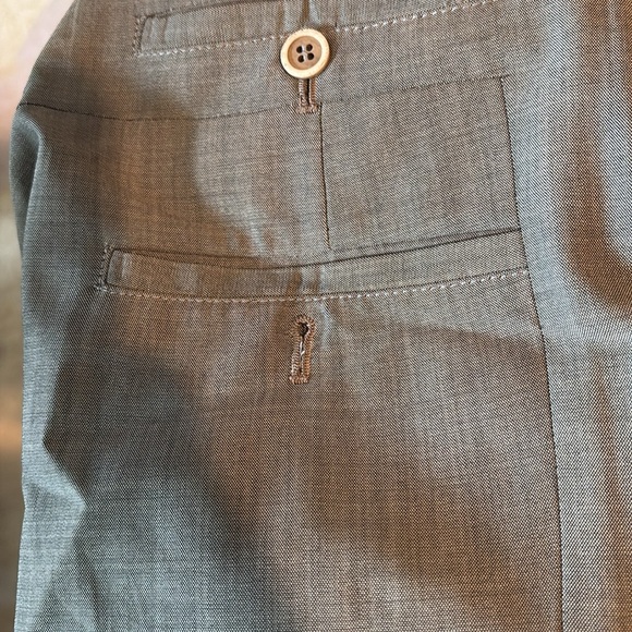 GUNEX Brunello Cucinelli Gray Cuffed Trousers. Made in Italy. Size 8 - Picture 9 of 9